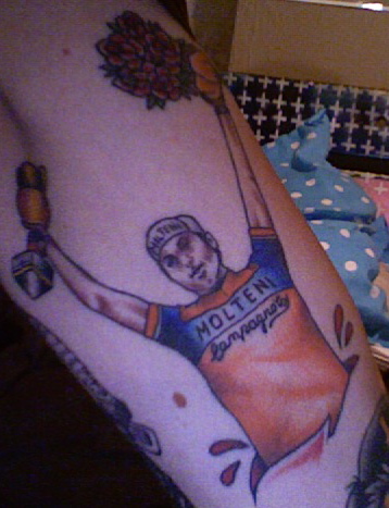 December 18, 2008--Campy tattoo wearer Sean Light has some new Campy-themed December 18, 2008--Campy tattoo wearer Sean Light has some new Campy-themed
