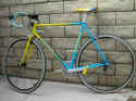Work on this 1986 Batavus included respacing the rear triangle for 9-speed gearing
